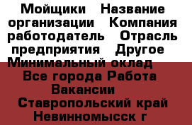 Мойщики › Название организации ­ Компания-работодатель › Отрасль предприятия ­ Другое › Минимальный оклад ­ 1 - Все города Работа » Вакансии   . Ставропольский край,Невинномысск г.